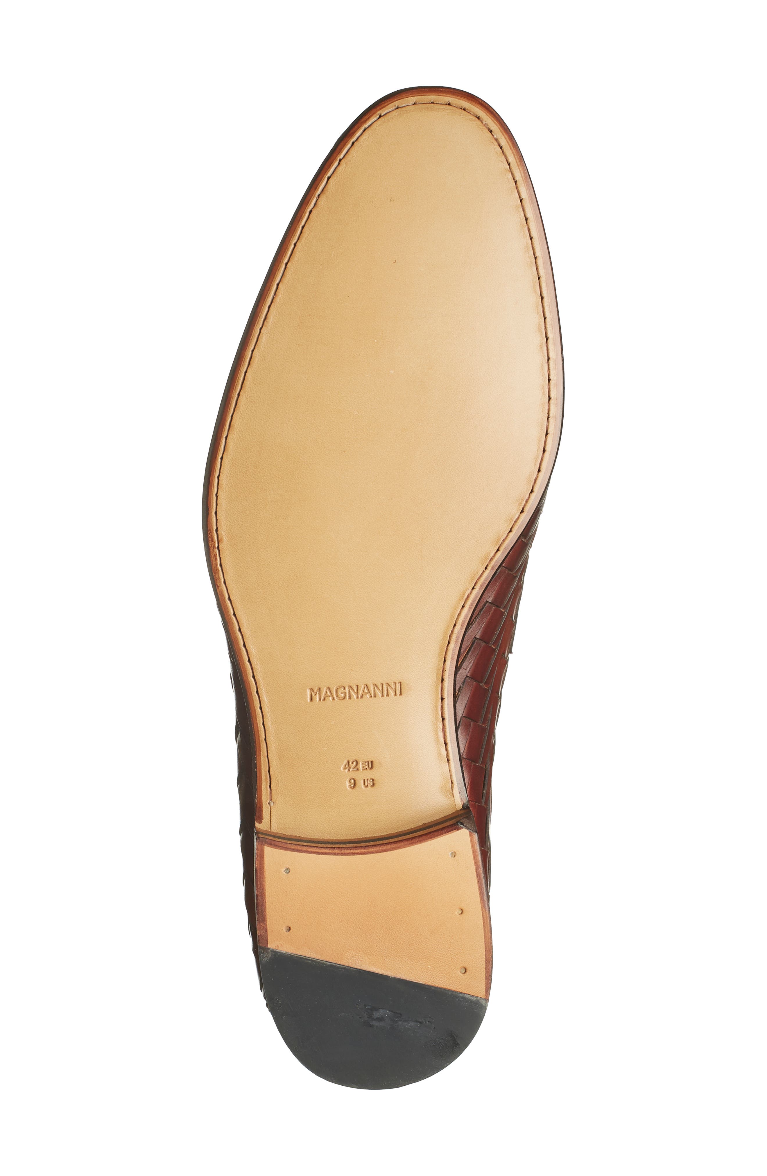 Magnanni Herman Woven Leather Loafer, Alternate, color, 