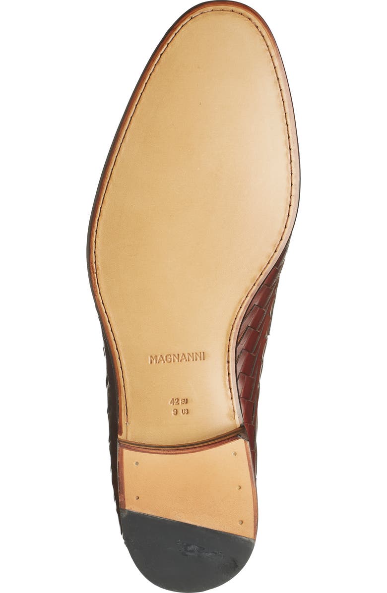Magnanni Herman Woven Leather Loafer, Alternate, color,