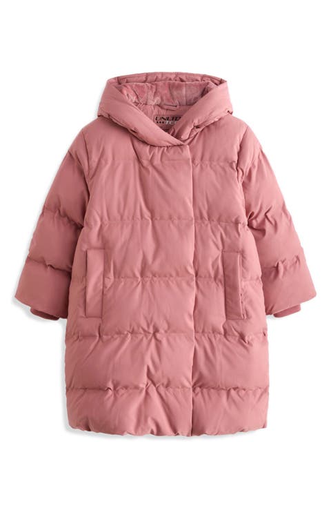 Kids' Longline Quilted Puffer Jacket (Little Kid)