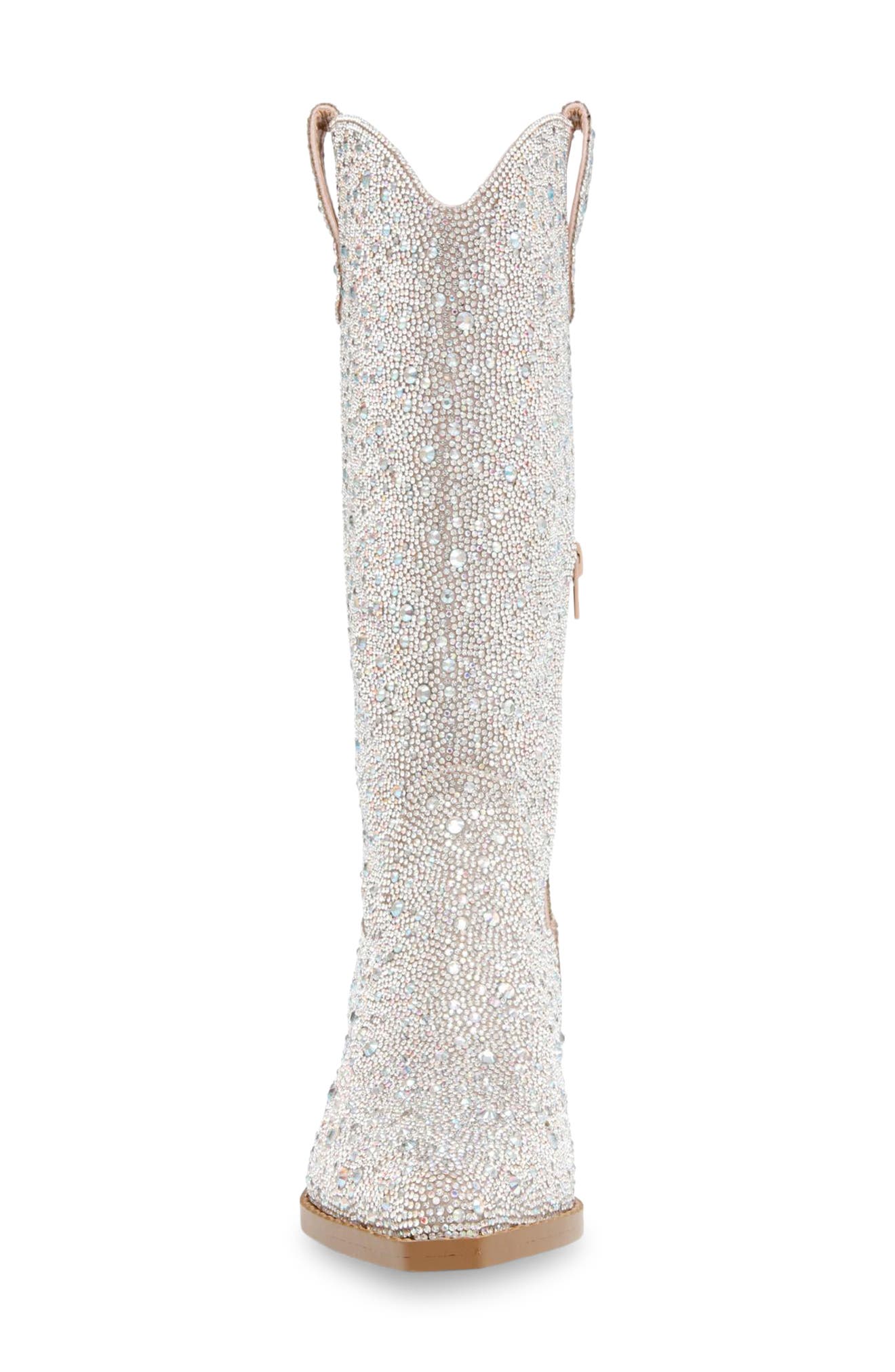 Betsey Johnson Dalas Embellished Western Boot, Alternate, color, 