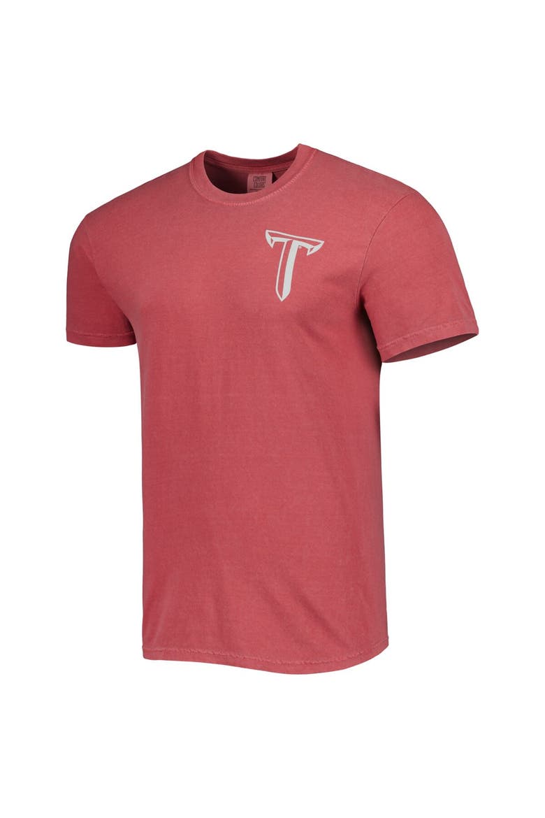 Men's Crimson Troy University Trojans Landscape Shield T-Shirt, Alternate, color, Crimson