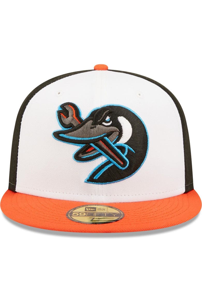 Men's New Era White Beloit Snappers Authentic Collection Team Alternate 59FIFTY Fitted Hat, Alternate, color, White