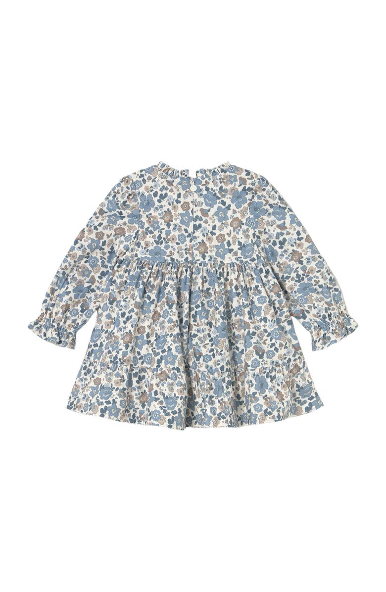 Mayoral Ruffled Velvet Dress, Alternate, color, Blue