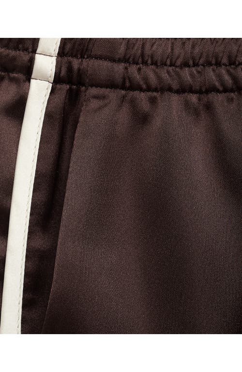 Mango Stripe Shorts In Purple