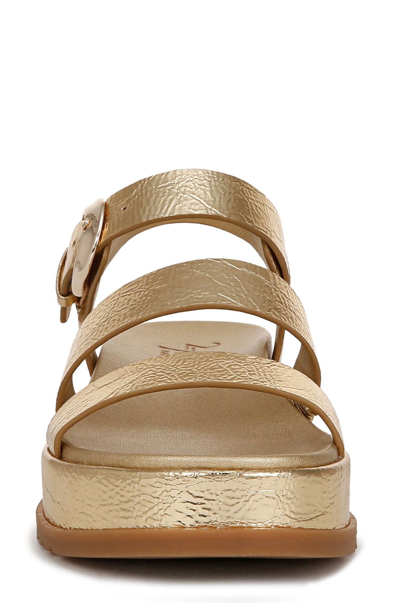 Zizi Platform Sandal, Alternate, color, DARK GOLD