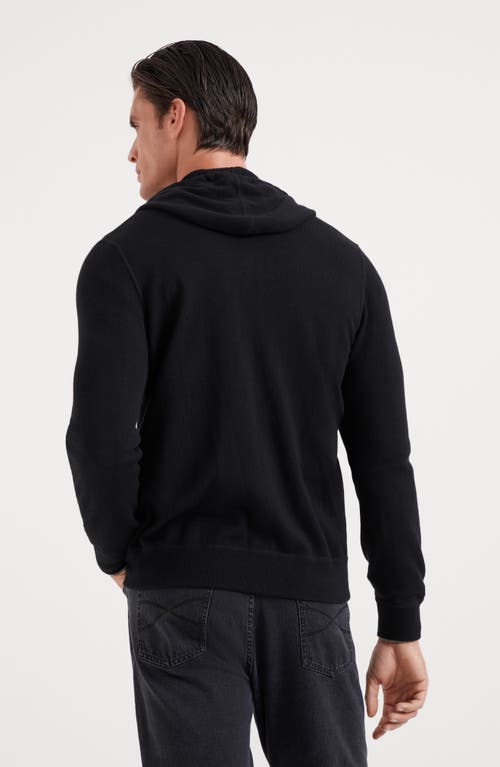 Brunello Cucinelli Sweatshirt-style Cardigan In Black