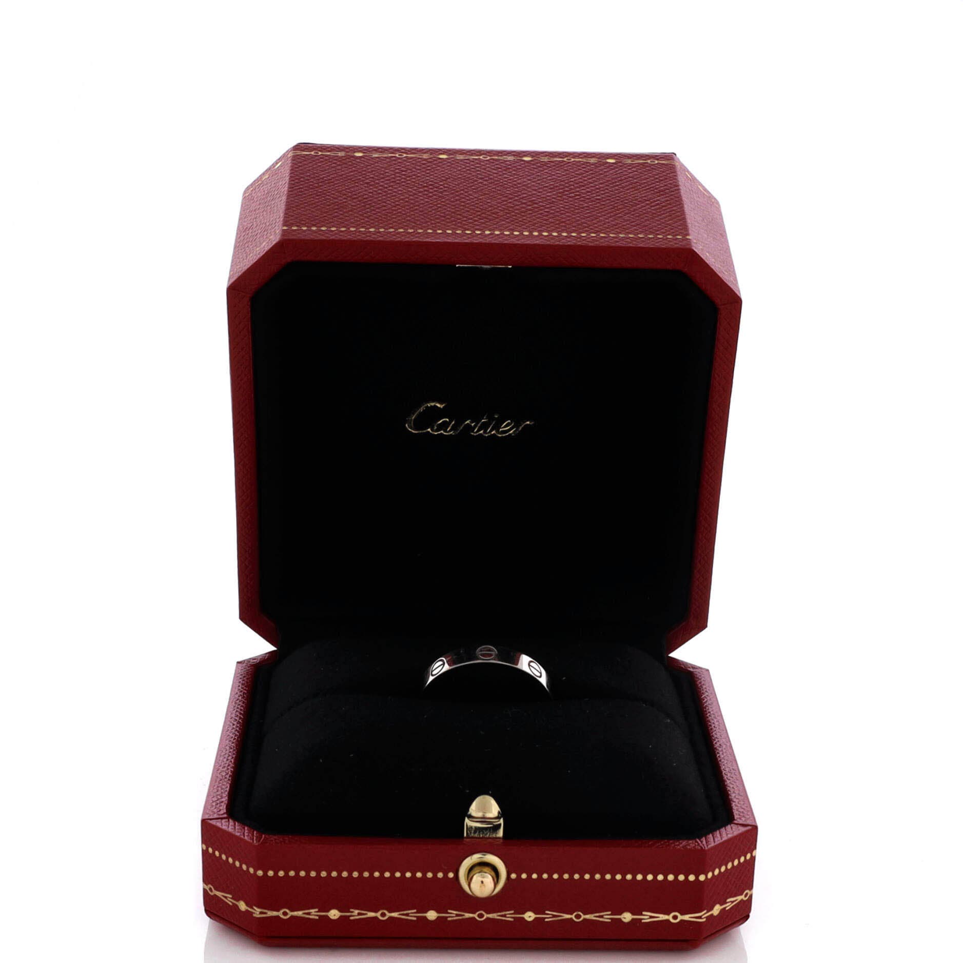 Love Wedding Band Ring 18K White Gold, Alternate, color, Metallic Gold