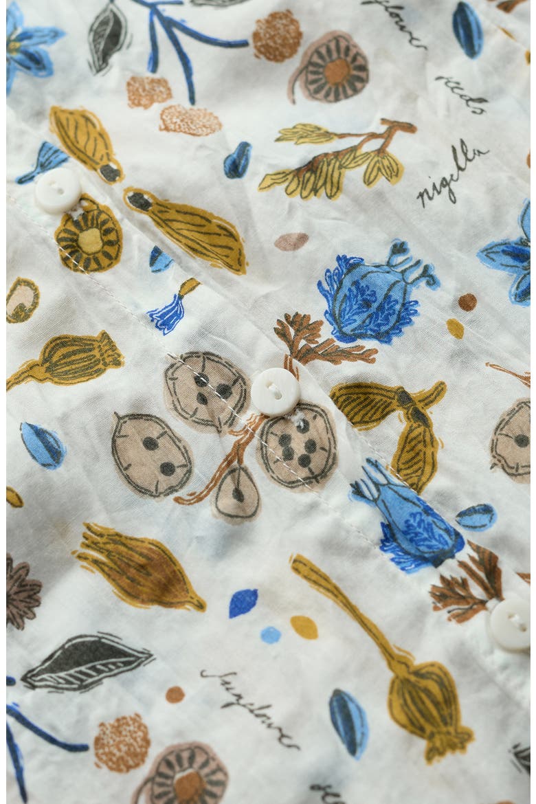 Larissa Crinkled Organic Cotton Shirt, Alternate, color, SEED COLLECTING CHALK