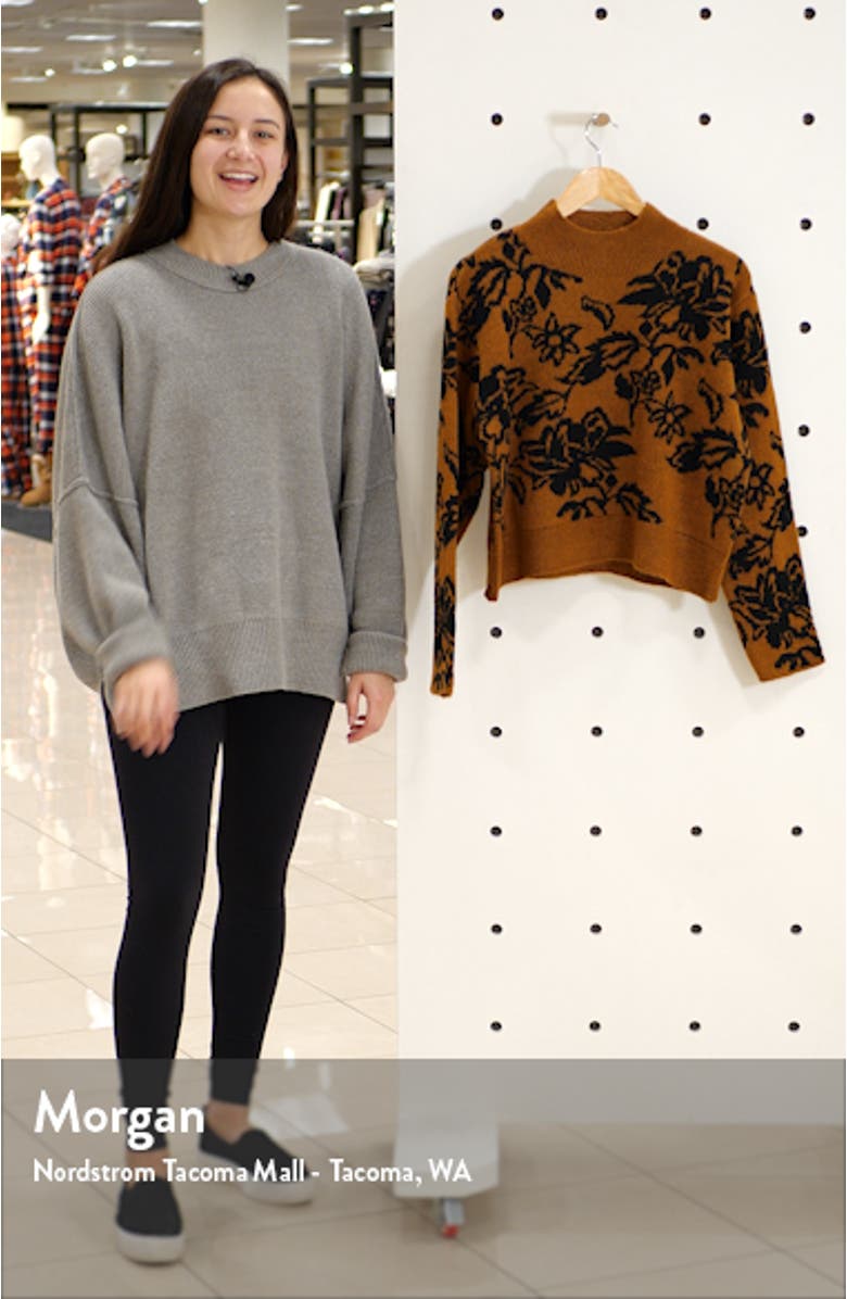 Floral Jacquard Sweater, sales video thumbnail