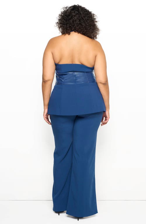 As By Df Finn Straight-leg Twill Trousers In Navy Blue