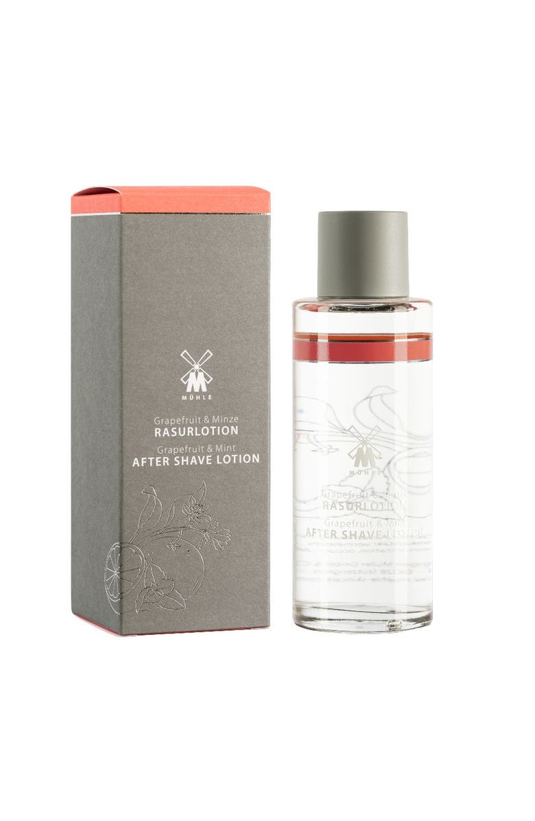 MÜHLE Grapefruit & Mint Aftershave Lotion, Main, color, White