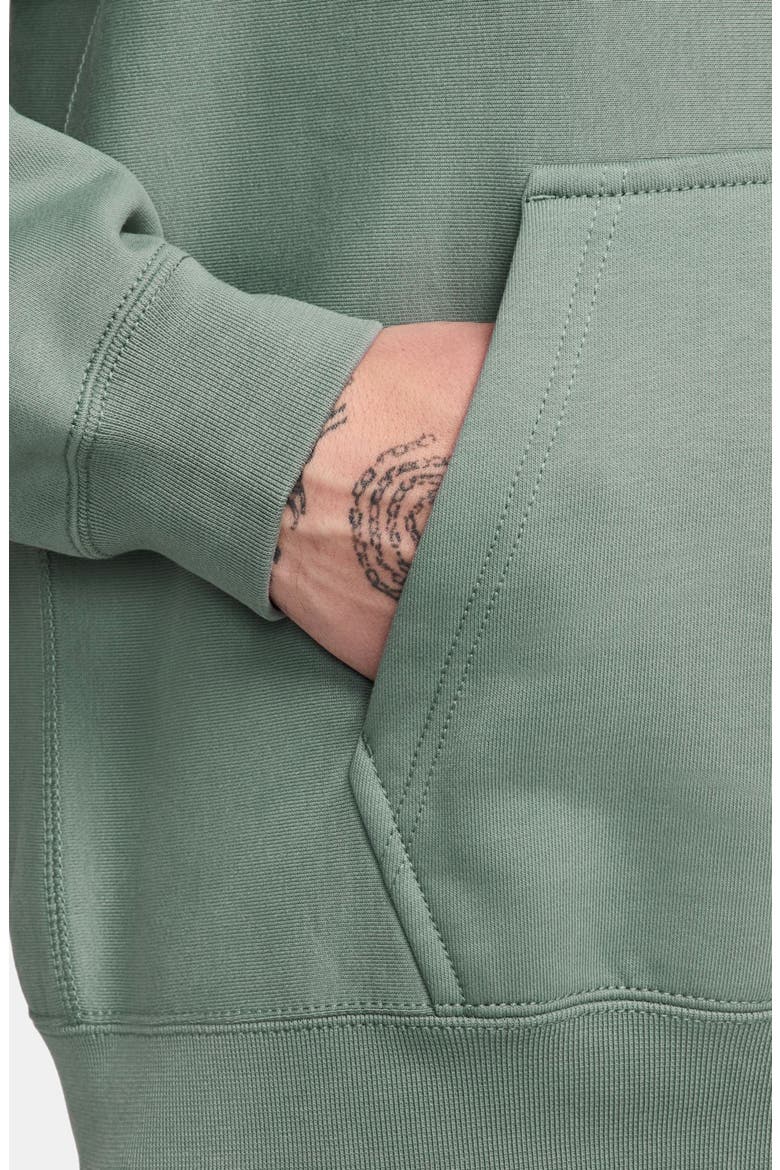 Fleece Hoodie, Alternate, color, 006 STEAM/WHITE