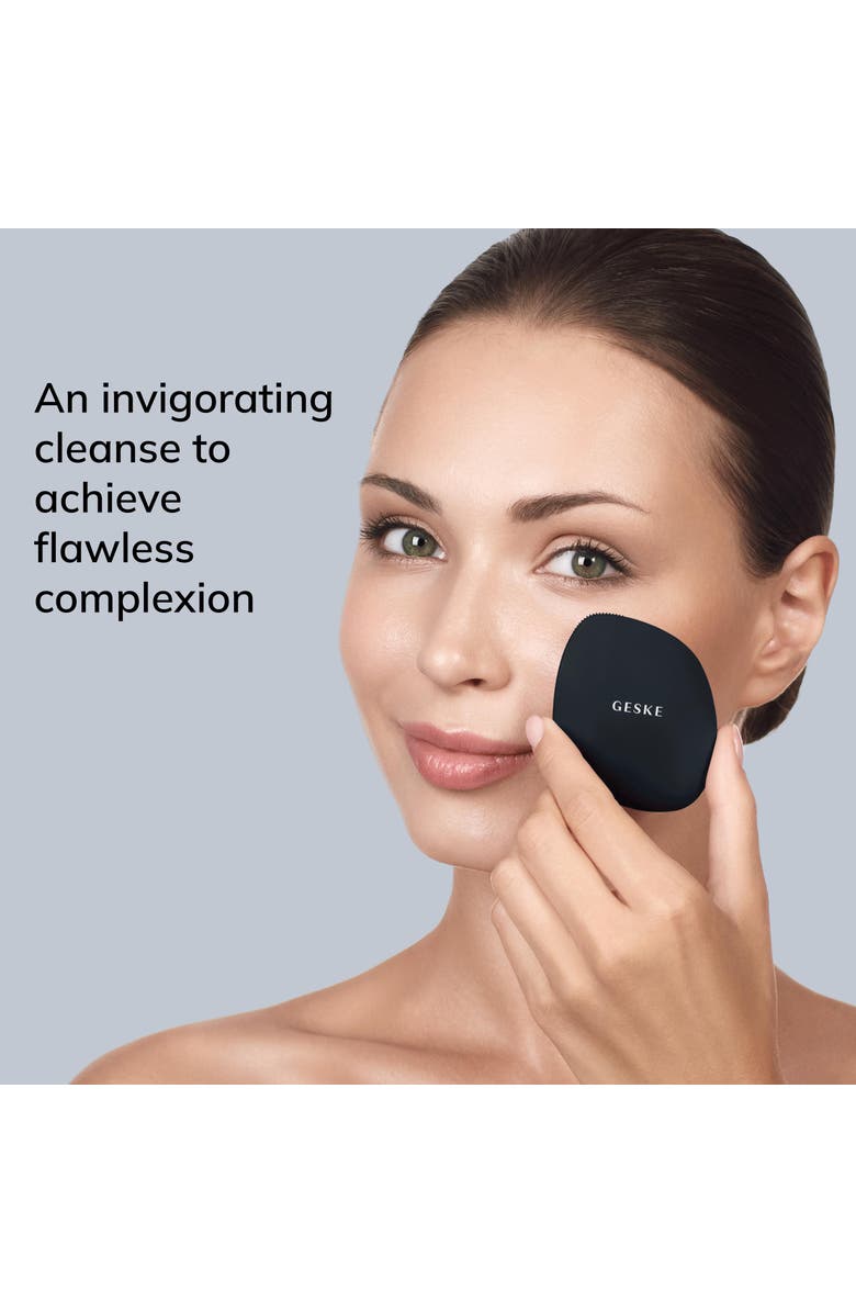 GESKE SmartAppGuided Facial Brush | 4 in 1, Alternate, color, Black