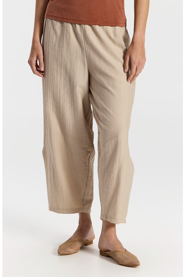 Dror High Waist Mid-Length Pants, Main, color, Beige