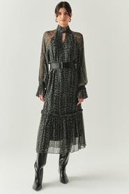 Exquise Zora Chiffon Midi Dress
