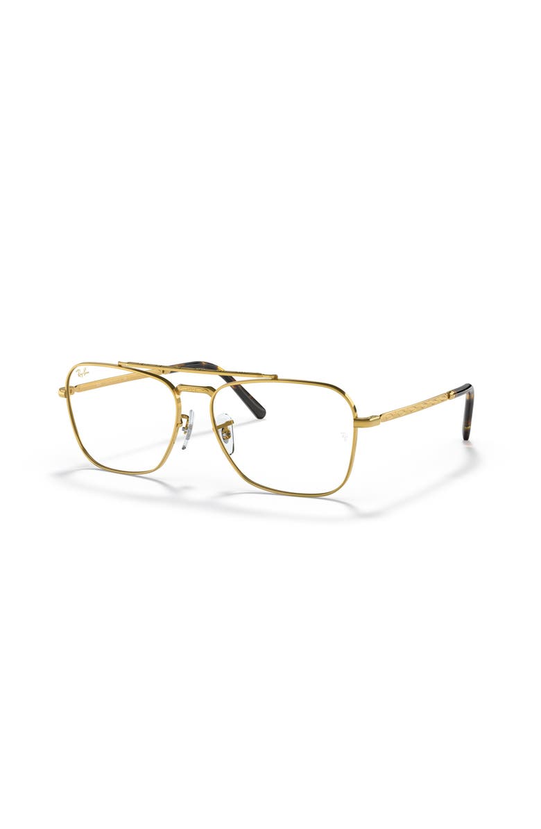 Ray-Ban 58mm Square optical glasses, Main, color, Gold