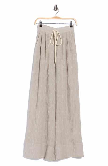 Briggs 2.0 High Waist Wide Leg Linen Blend Pants