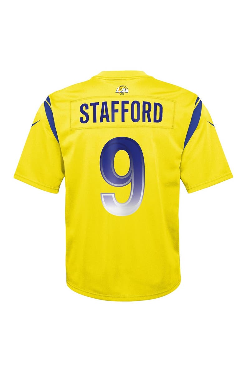 Nike Youth Nike Matthew Stafford Gold Los Angeles Rams Inverted Game Jersey, Alternate, color, Gold