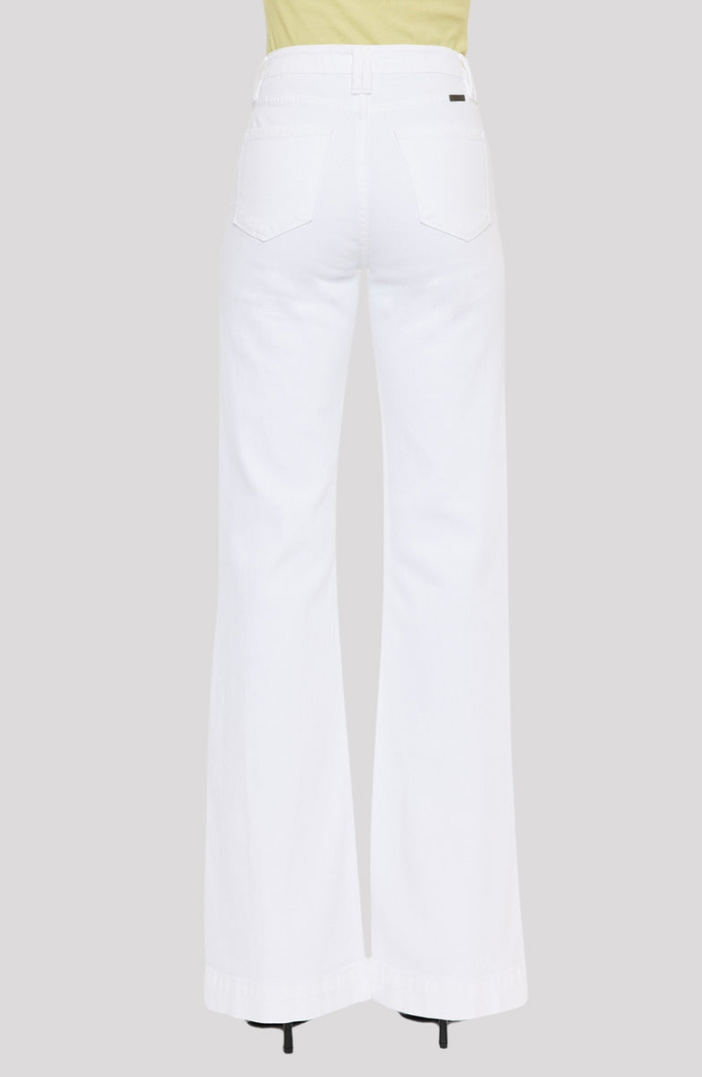 KanCan Sumayyah High Rise Holly Flare Jeans, Alternate, color, White