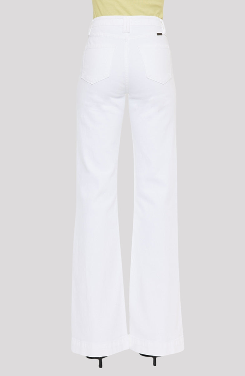 Kancan Sumayyah High Rise Holly Flare Jeans In White