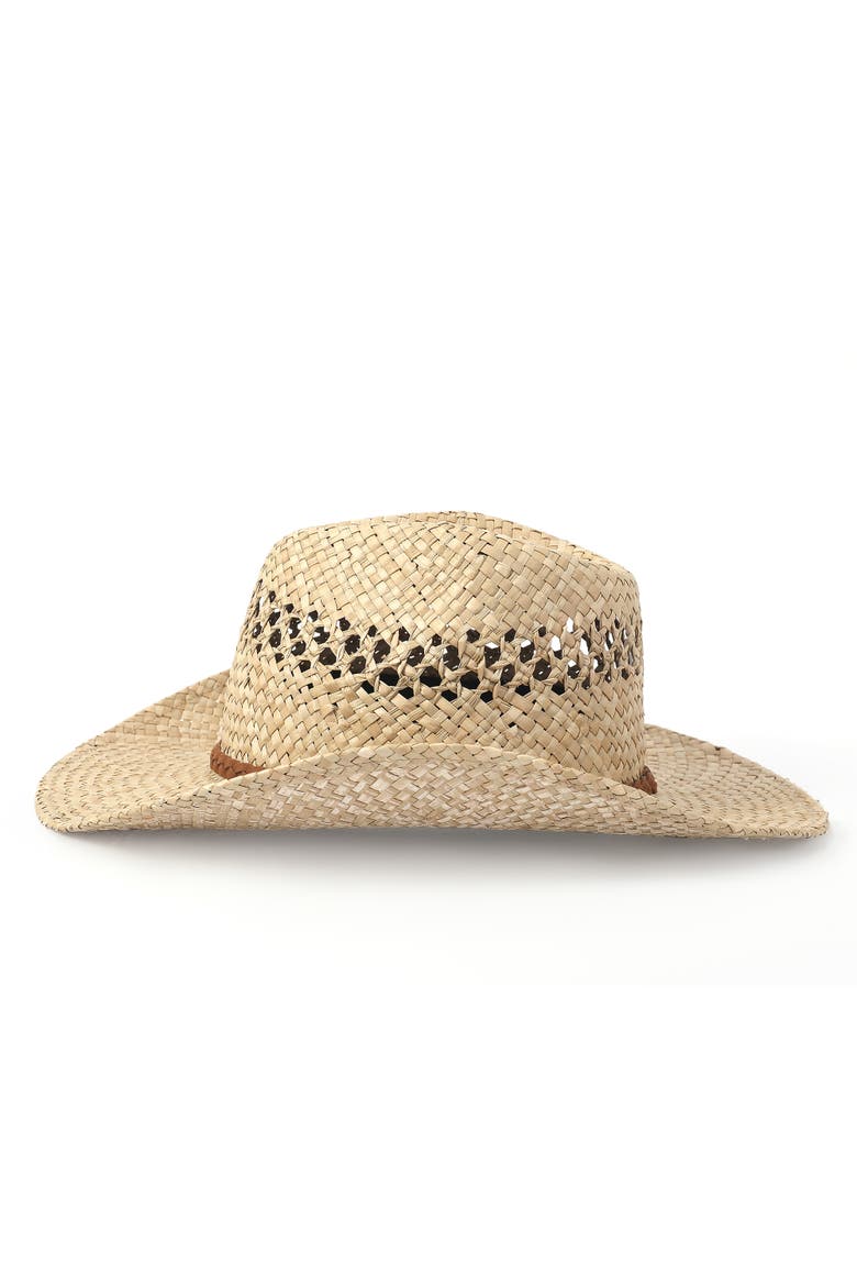 Antora Men's  Straw Western Hat, Alternate, color, Natural