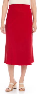 Karen Kane Bias Cut Midi Skirt