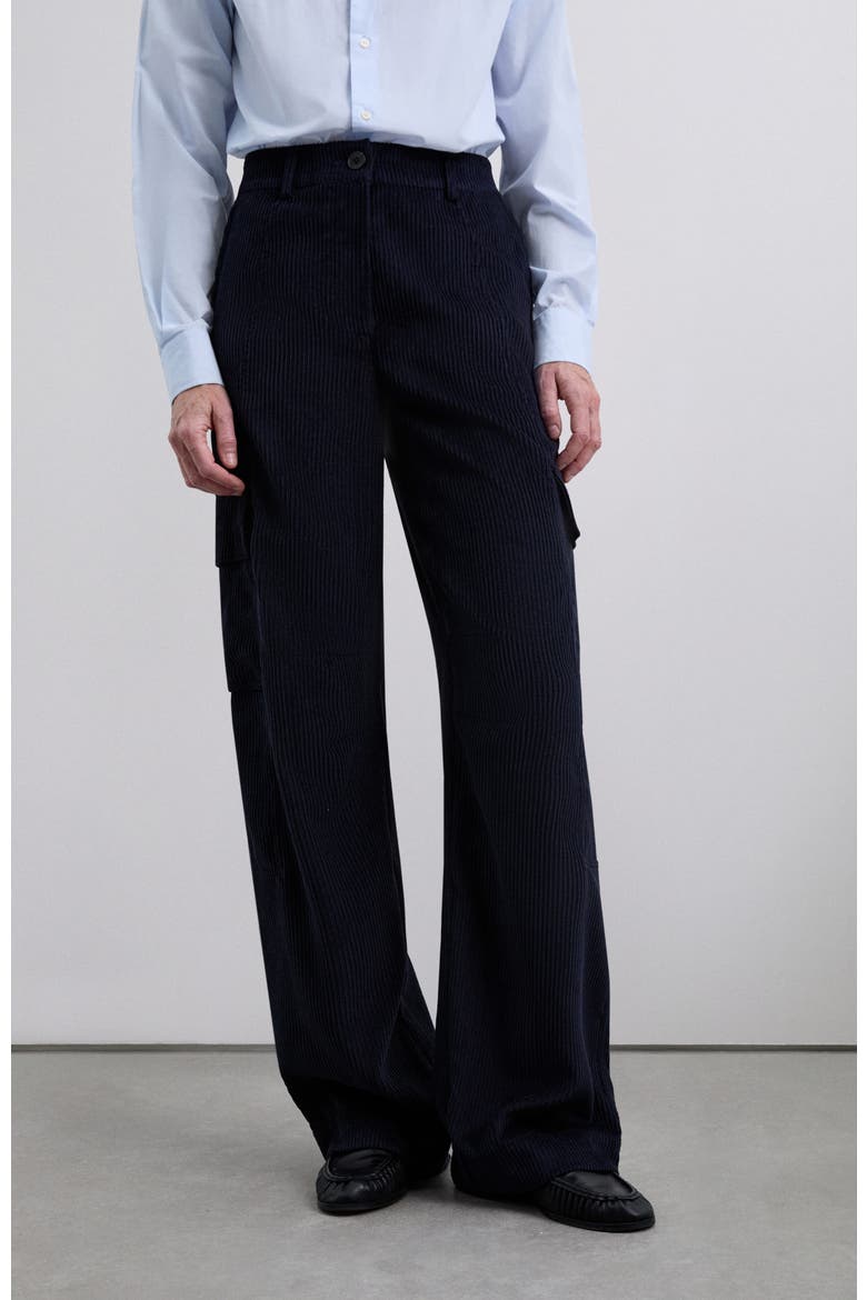 Corduroy Cargo Pant, Main, color, Navy