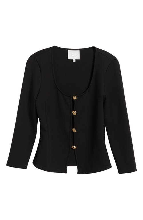 Reformation Owen Knit Top In Black