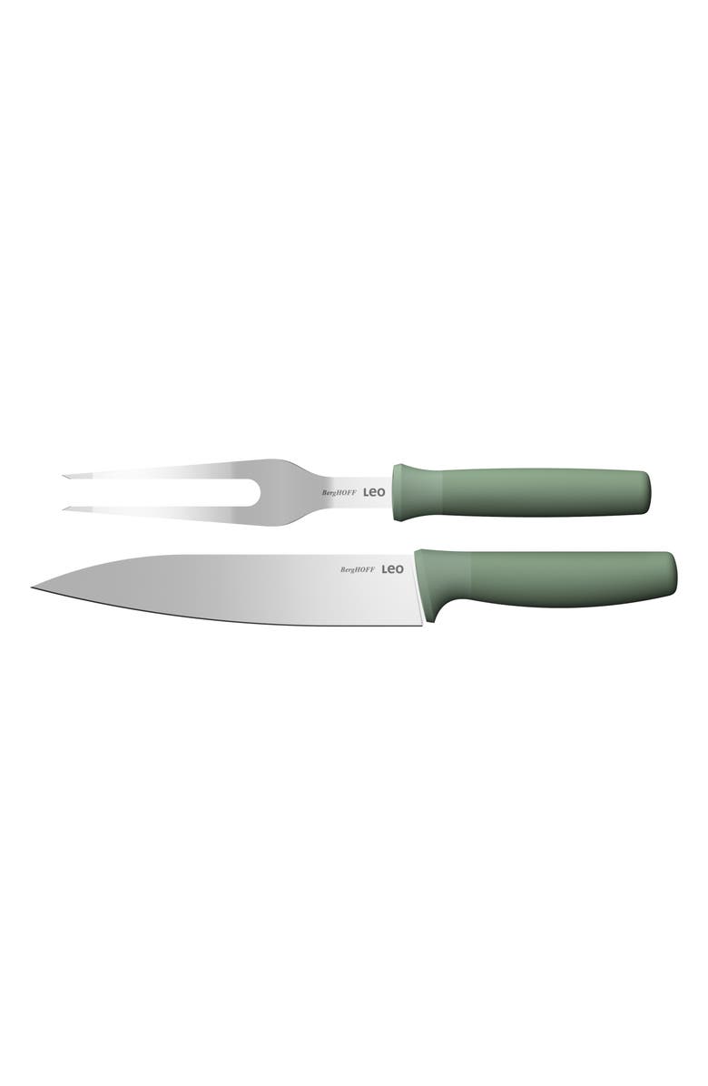 BergHOFF Leo Forest 2-Piece Carving Set, Main, color, Green