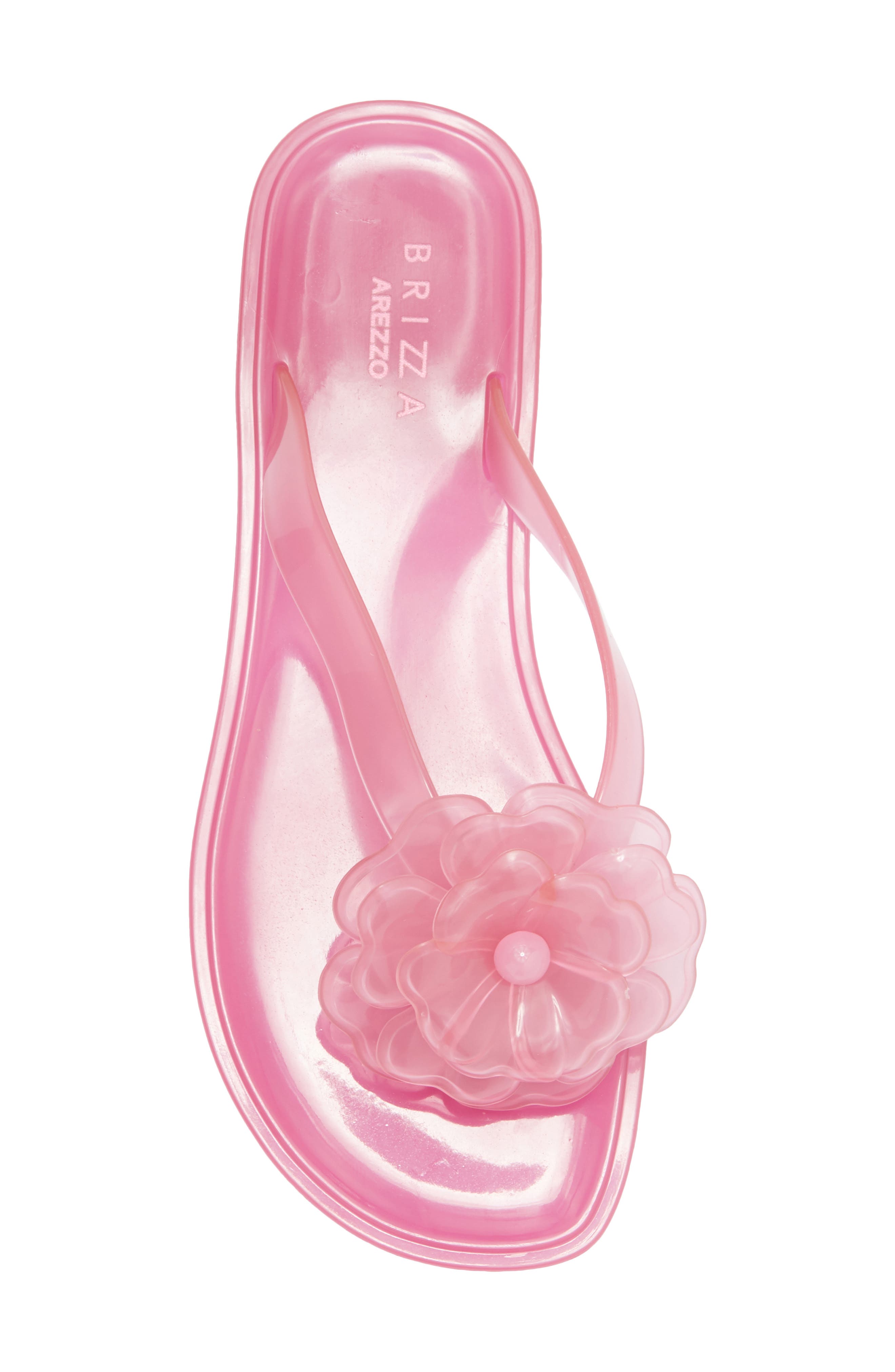 Jelly Flower Flip Flop, Alternate, color, PINK