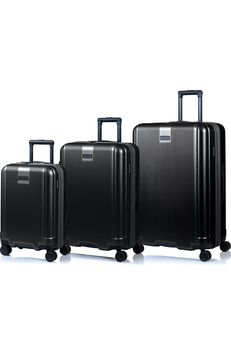 CHAMPS Marquis 3-Piece Hardside Luggage Set, Main, color, Black