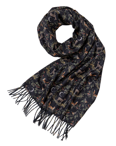 A Night's Tale Woodland Midnight Heavy Weight Scarf