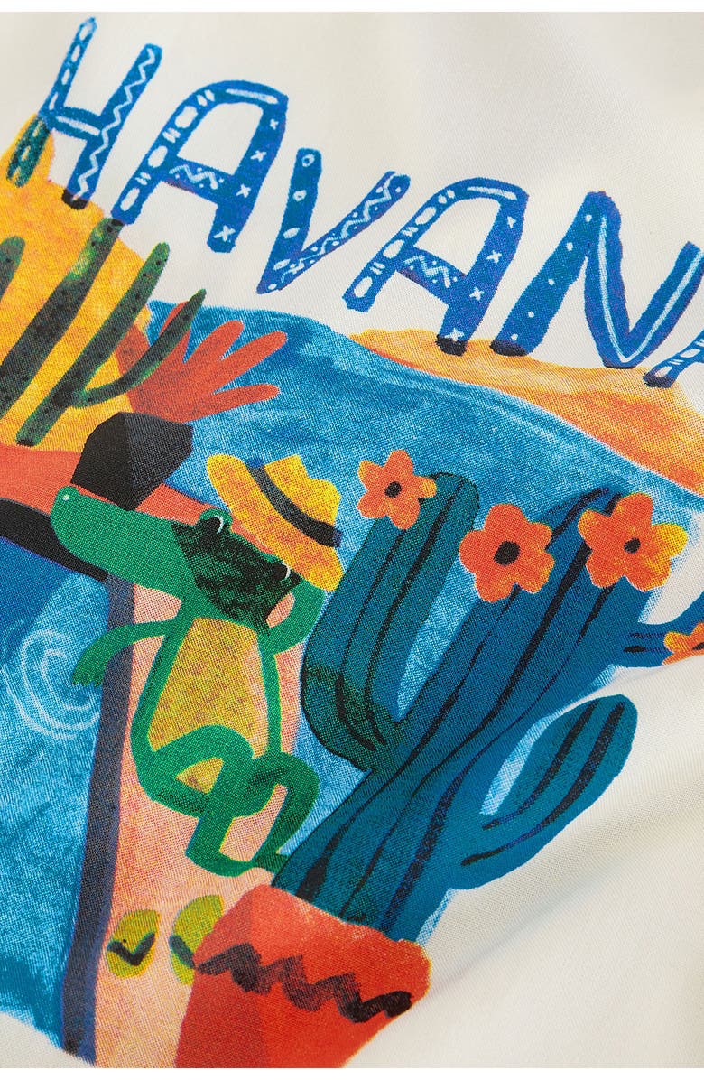 NEXT Kids' Havana Camp Shirt & Shorts Set, Alternate, color, Neutral