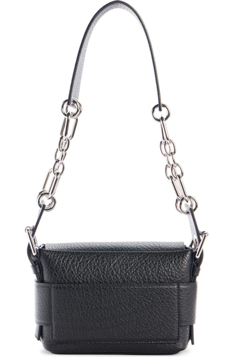 Acne Studios Small Musubi Chain Strap Shoulder Bag, Alternate, color, Black