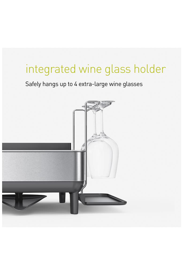 steel frame dishrack, Alternate, color, GREY