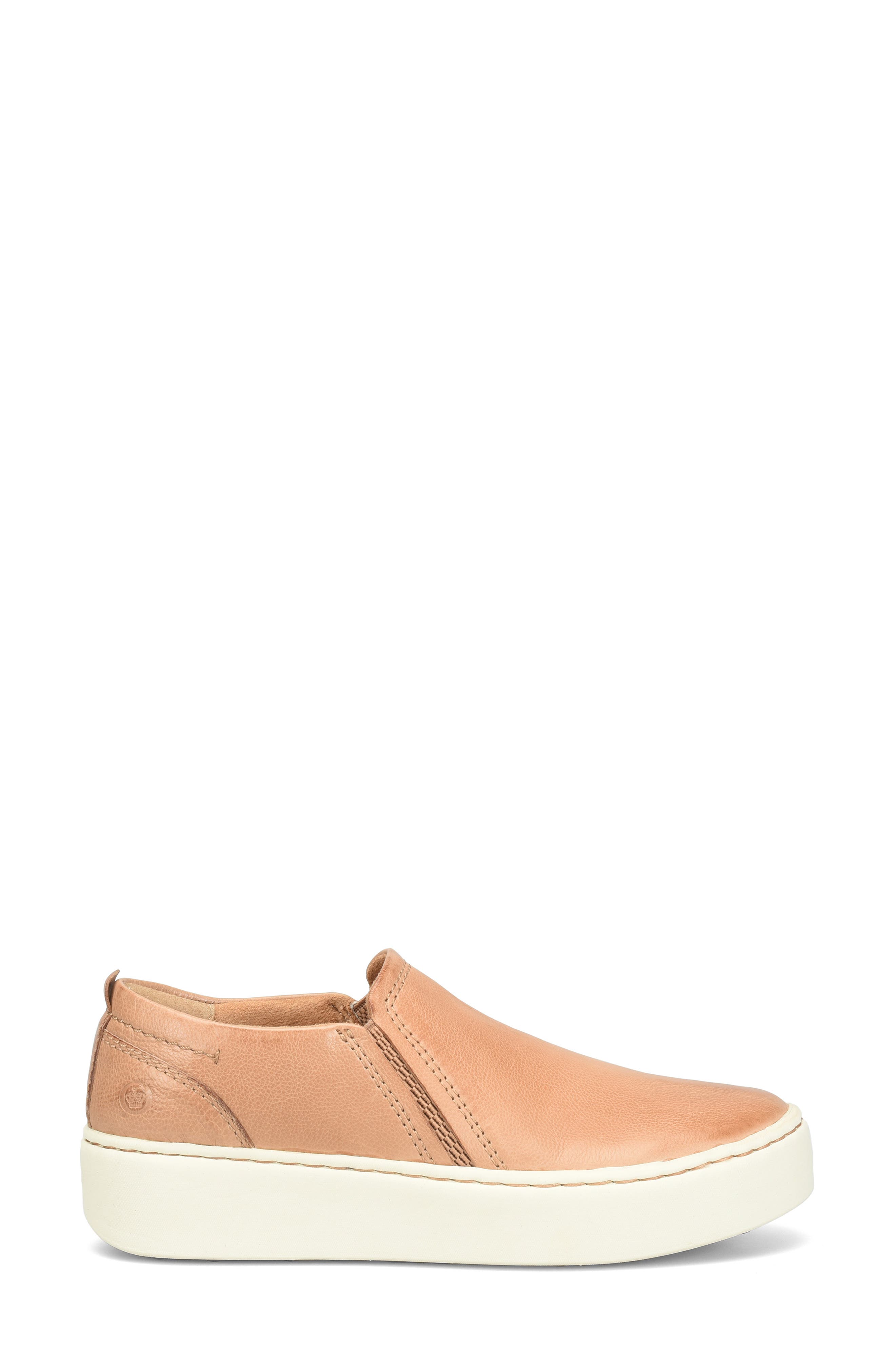 Mira Platform Sneaker, Alternate, color, NATURAL LEATHER