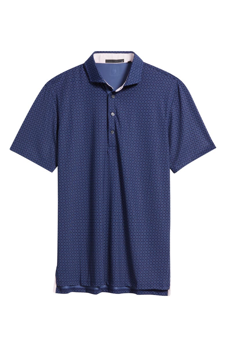 Greyson Ghost Thistle Geo Print Performance Golf Polo, Main, color, 