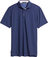 Greyson Ghost Thistle Geo Print Performance Golf Polo