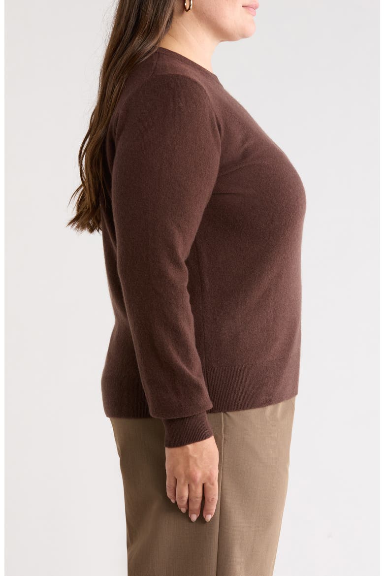 Cashmere Crewneck Sweater, Alternate, color, BROWN MOLE