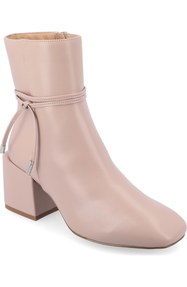 Journee Collection Beverly Block Heel Bootie, Main, color, Blush