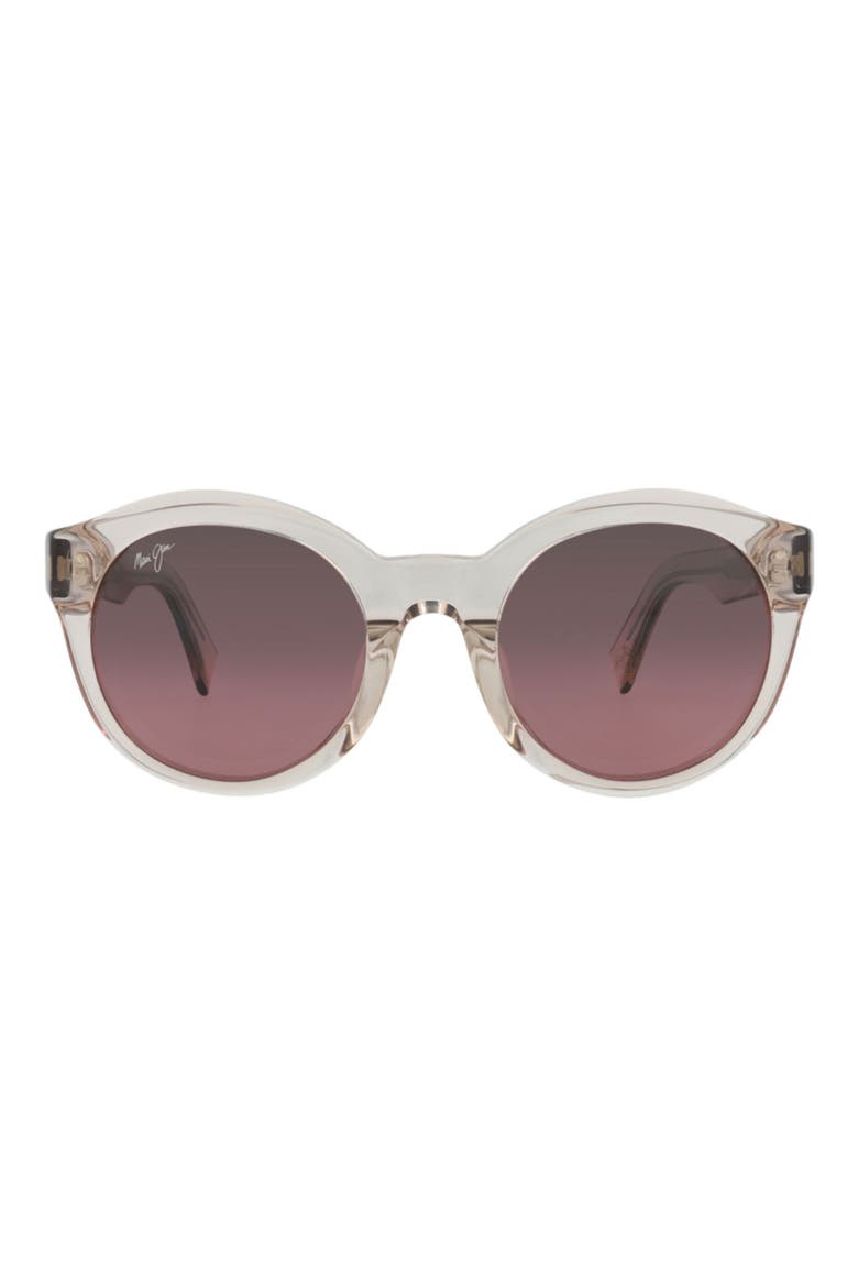 Round Polarized Sunglasses, Main, color, CRYSTAL CRYSTAL ROSE