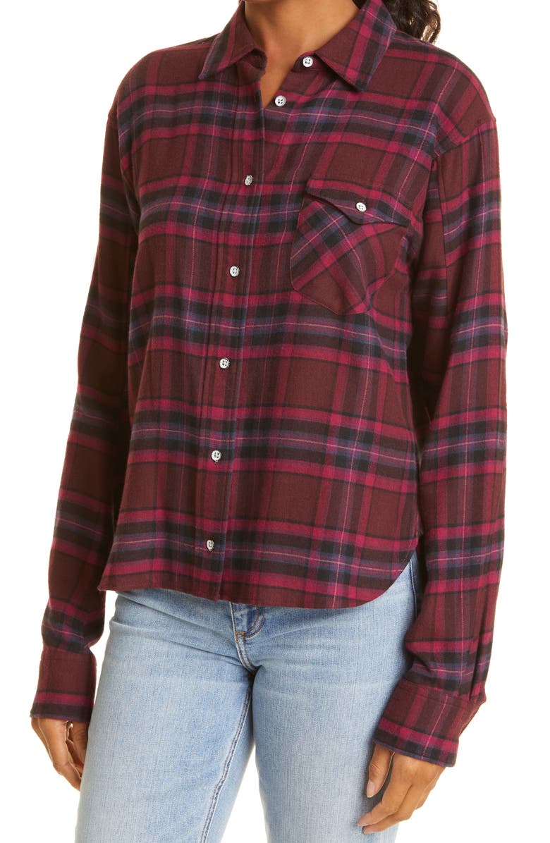 rag & bone Jonah Plaid Button-Up Shirt, Alternate, color,