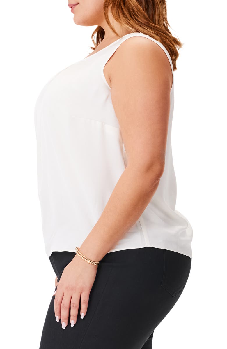 NIC+ZOE Scoop Neck Satin Chiffon Tank Top, Alternate, color,