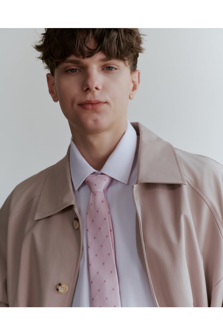 Petal Dot Silk Jacquard Tie, Alternate, color, Pink