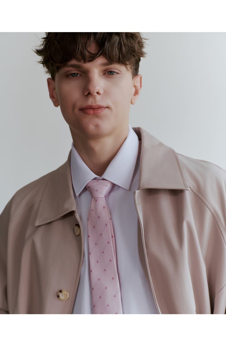 Knottery & Co Petal Dot Silk Jacquard Tie, Alternate, color, Pink