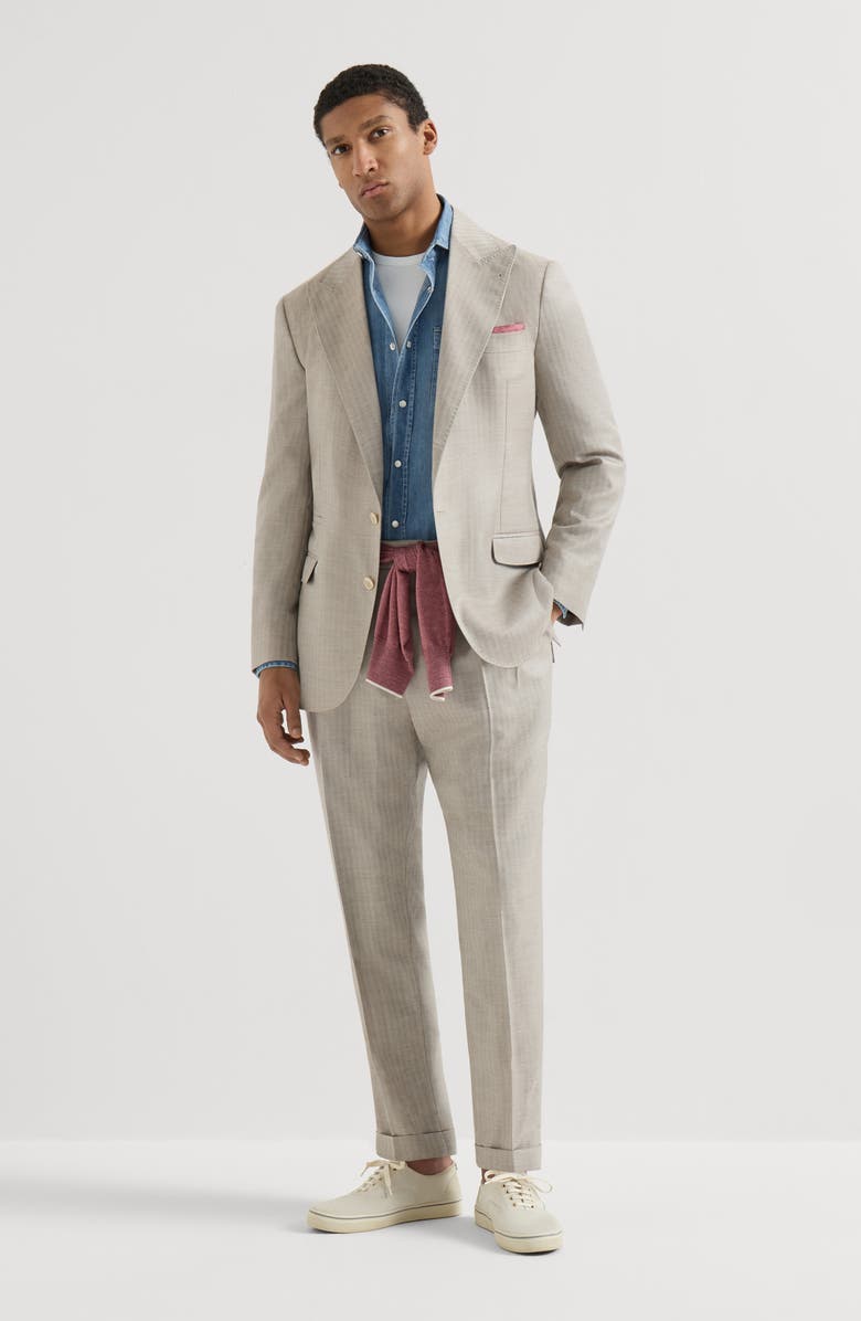 Brunello Cucinelli Easy fit shirt, Alternate, color, Light Denim