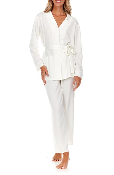 Hazel Hammered Satin Pajamas