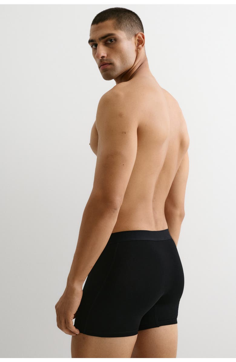 H&M 10-pack Mid Trunks With Lycra<sup>®</sup>, Alternate, color, Black