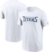 Nike Men's Nike White Tennessee Titans Primetime Wordmark Essential T-Shirt