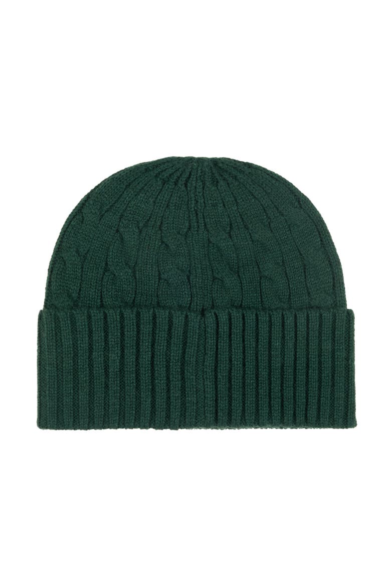 Cable Litchfield Bear Beanie, Alternate, color, Moss Agate